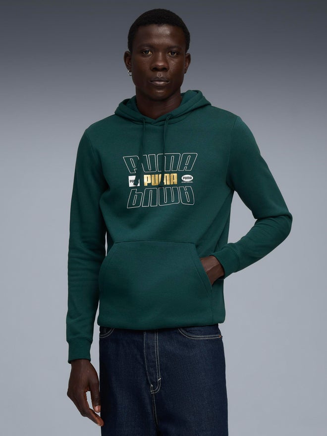 PUMA هودي عطلة بشعار أساسي للرجال - Image 3